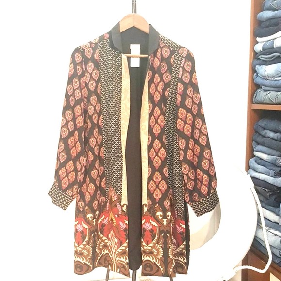 Cozy Boho Flowy Kimono Spring Cardigan - Picture 2 of 10
